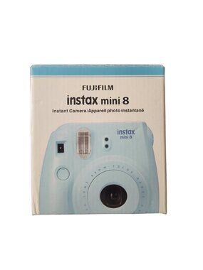 Fujifilm Instax Mini 8 Instant Print Camera With Box Baby Blue